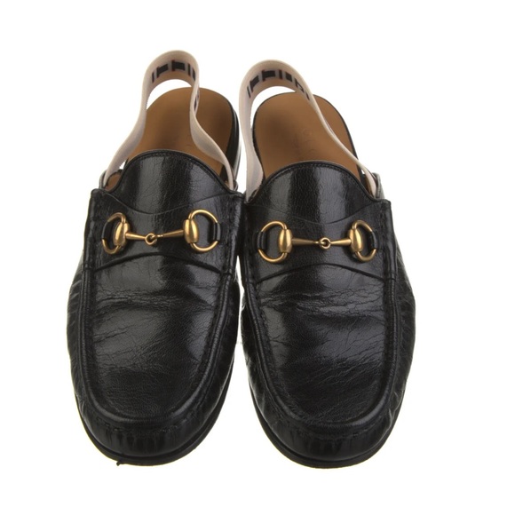 Gucci Men’s Leather Sling-Back Loafer Slipper w/ Box, Designer Size 8 - 8.5 - Picture 3 of 5